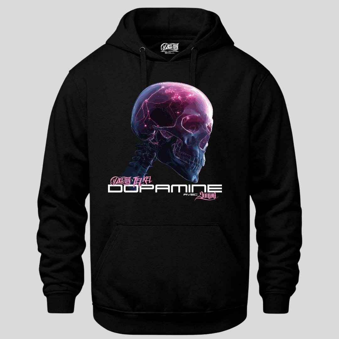 Hoodie noir Dopamine – Édition limitée